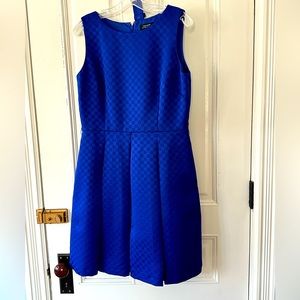 Tahari Cobalt Blue Belted Fit & Flare Dress, Size 10